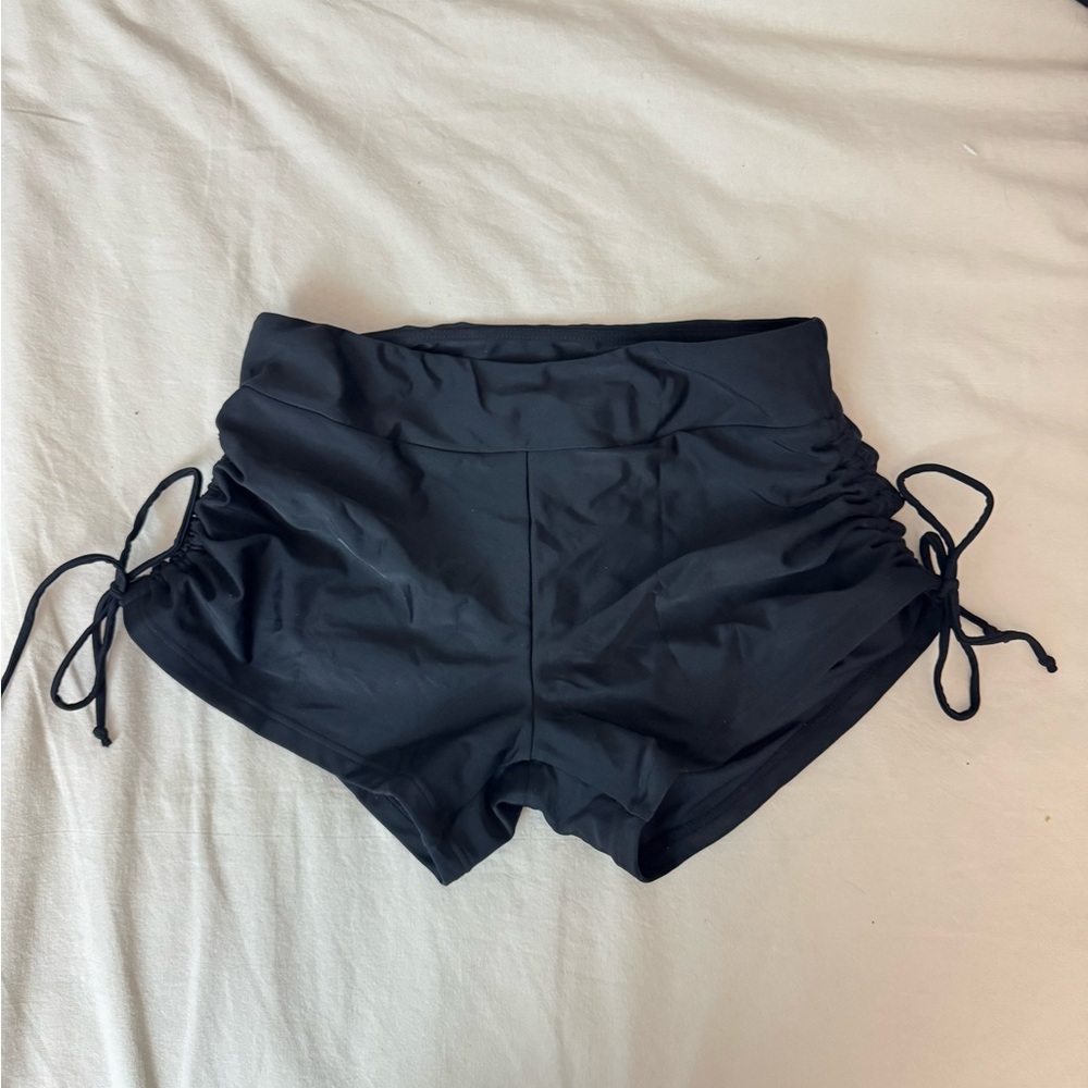 Women's Black Drawstring Shorts